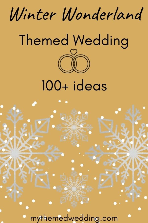 Winter wonderland themed wedding ideas