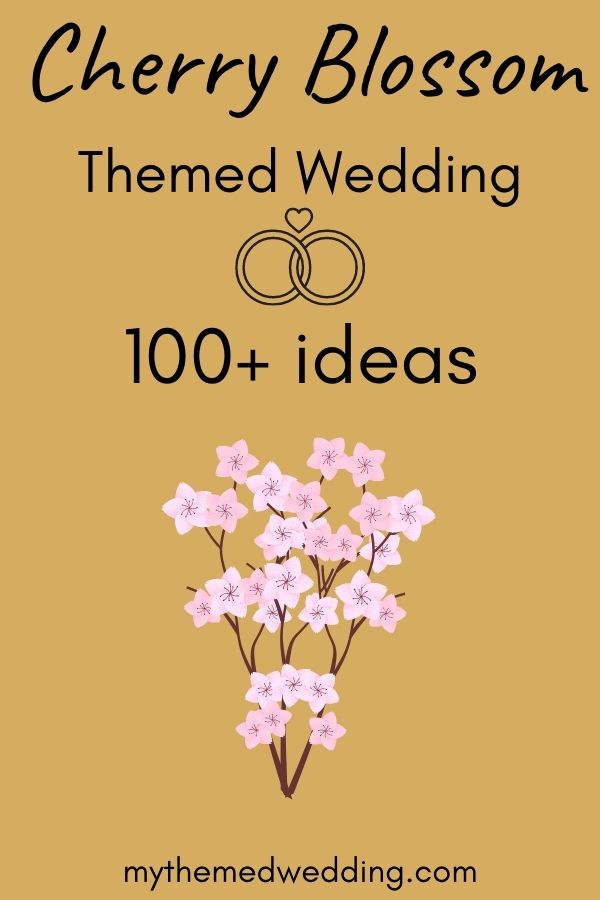cherry blossom themed wedding ideas