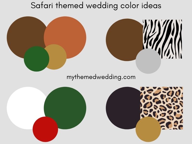 safari wedding colors