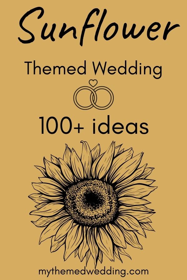 sunflower themed wedding ideas